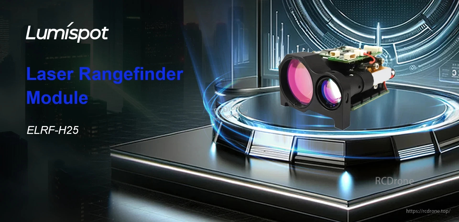 Lumispot ELRF-H25 Rangefinder, A single-pulse TOF method achieves a maximum measurement range of at least 8 kilometers.