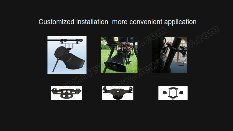 M-S01 Drone Megaphone, Easier and more convenient customized installations are possible with this wireless megaphone system for drones