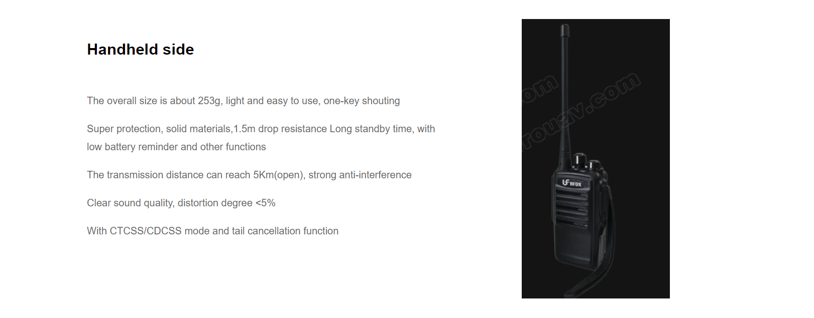 M-S01 Drone Megaphone, The M-S01 Wireless Megaphone System for Drone has a lightweight design, super protection, durability, long standby time, and clear sound quality with anti-interference technology.