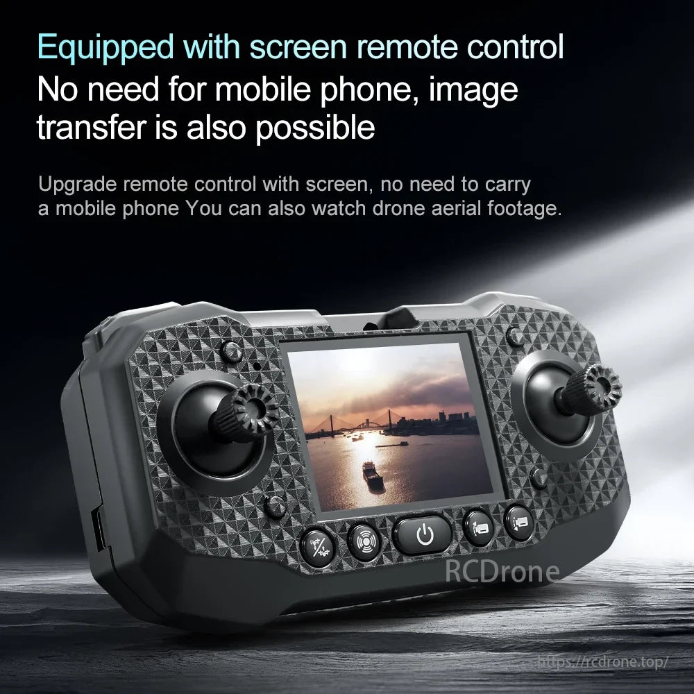 M6 Drone, Screen-equipped remote control allows image transfer without a mobile phone.