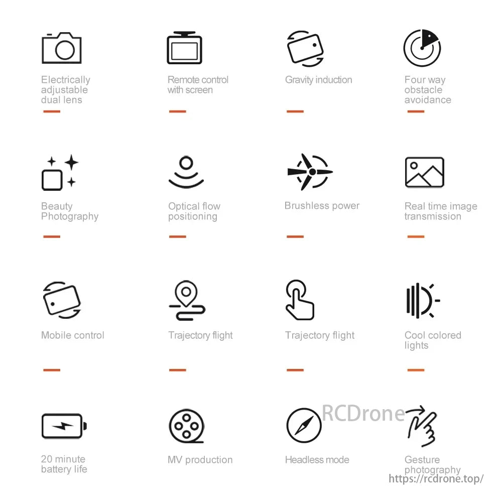 M6 Drone, The drone features adjustable dual lens, remote control, obstacle avoidance, beauty photography, optical flow positioning, and real-time image transmission.