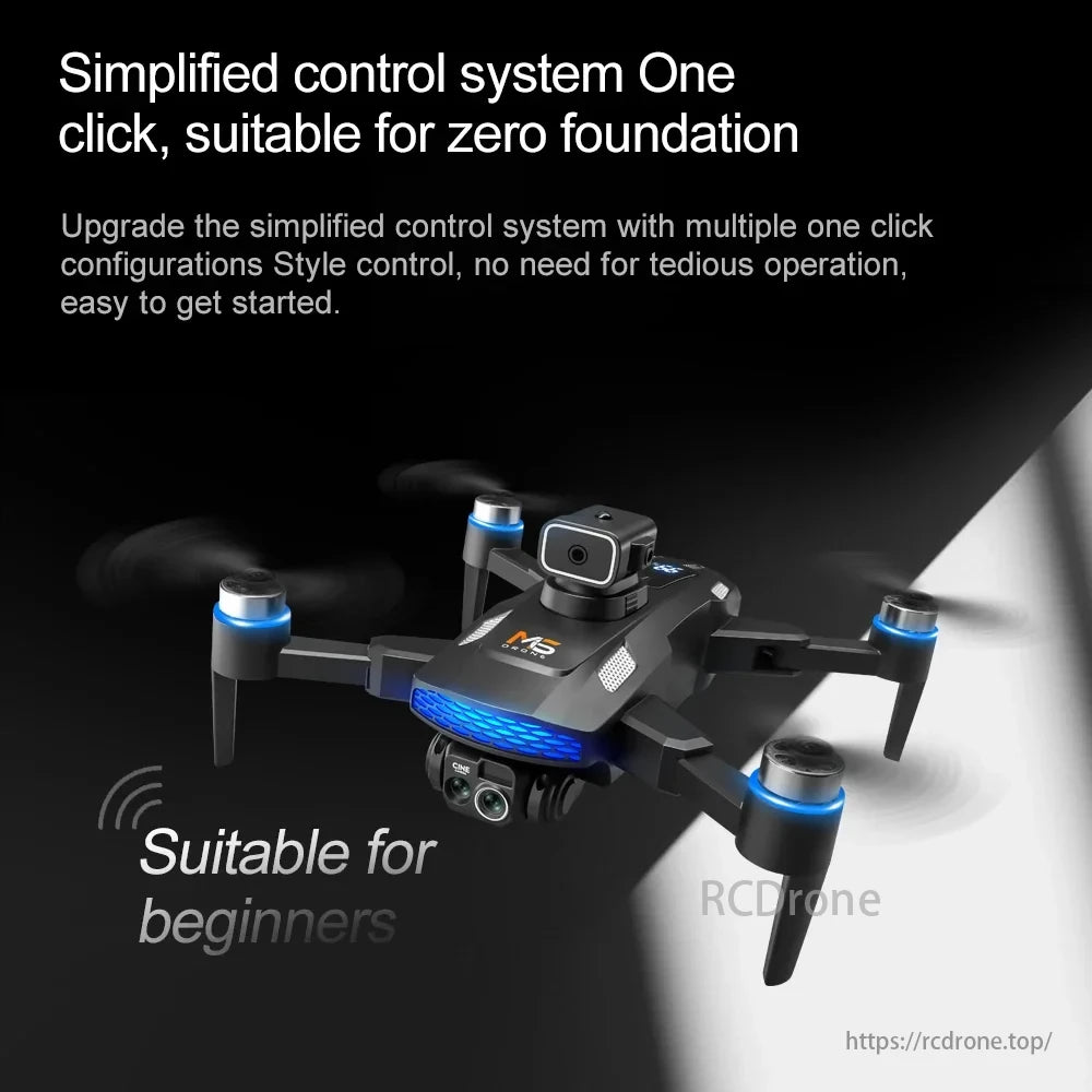 M6 Drone, Simplified control system with one-click configurations, easy for beginners to start.