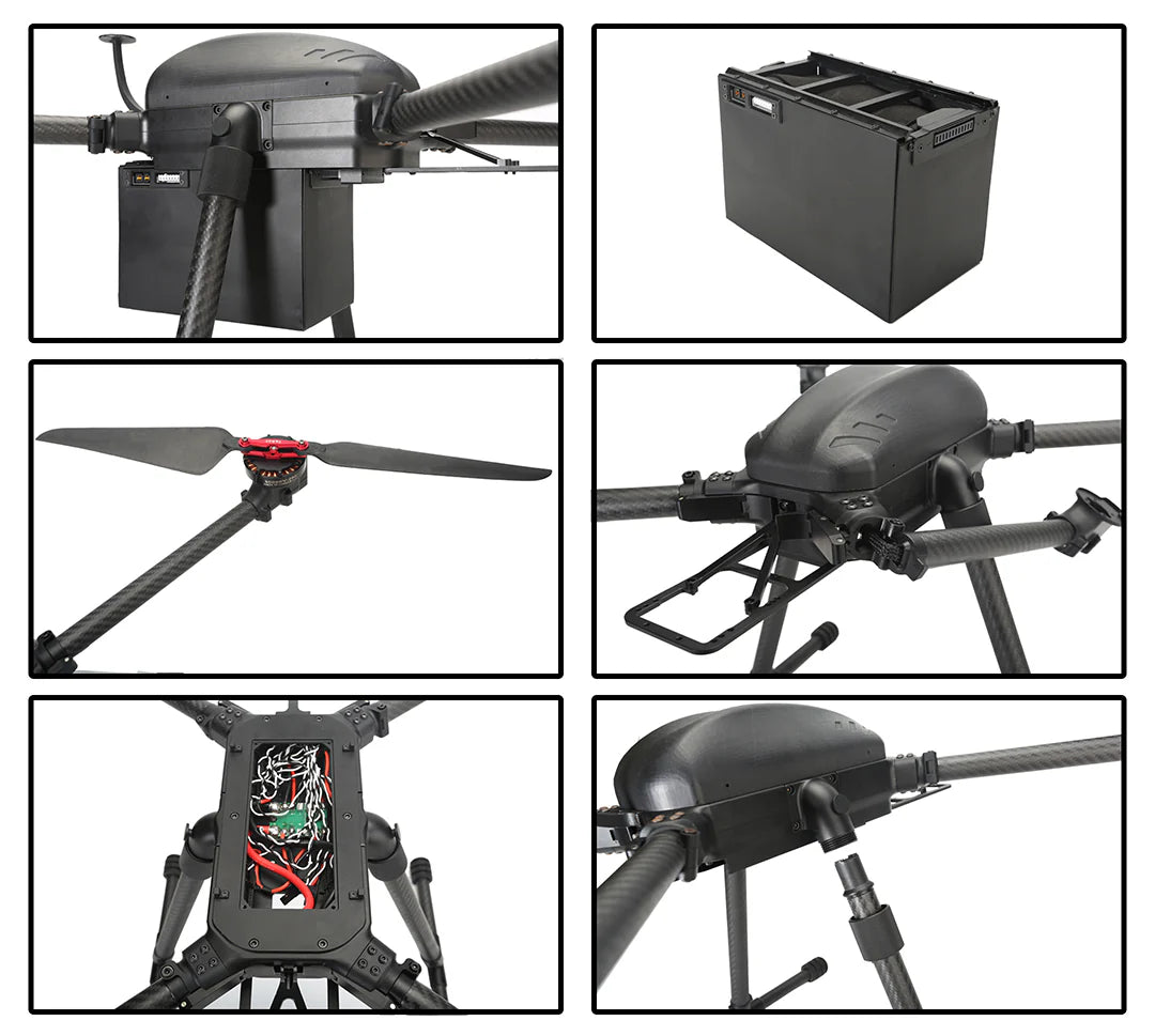 Tarot M690A, A drone equipped with LiDAR or photogrammetry can cover large areas efficiently, providing precise data for various industries.