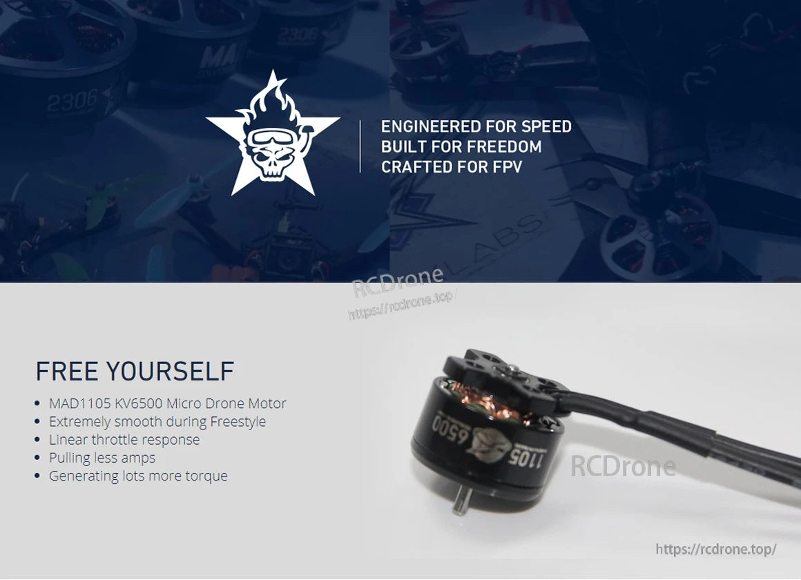MAD 1105 FPV RACING Brushless Drone motor