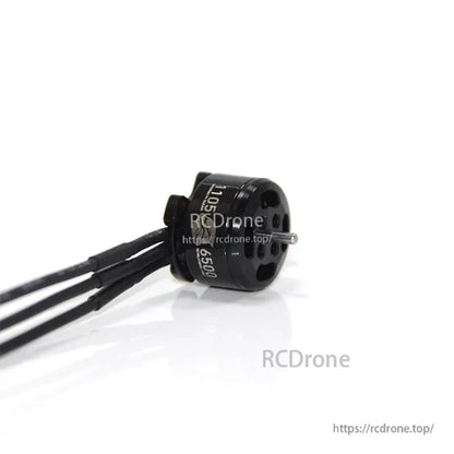 MAD 1105 KV6500 FPV Racing Brushless Drone Motor, MAD 1105 6500KV brushless FPV racing drone motor with black housing and three power leads
