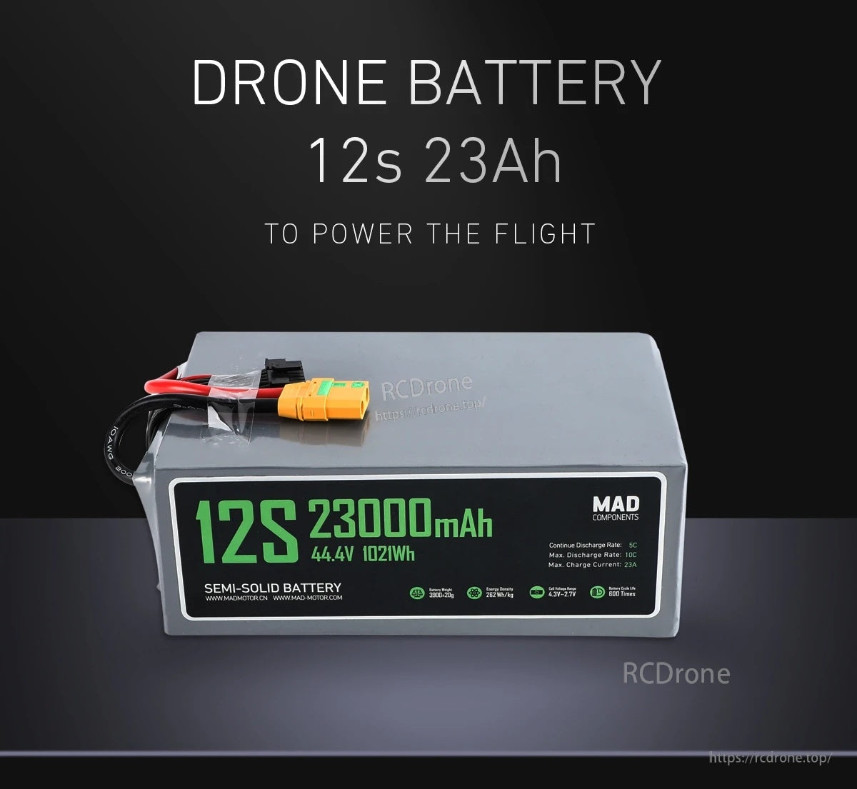 MAD 12S 23Ah Drone Solid State Lithium-ion Battery