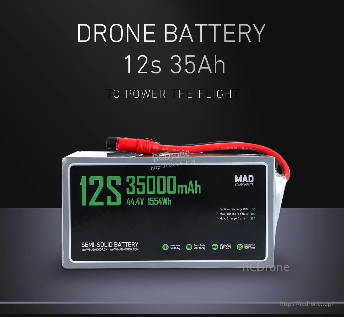 MAD 12S 35Ah Drone Solid State Lithium-ion Battery