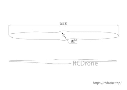 Mad 14 Zoll Kohlefaser -Drohnenpropeller