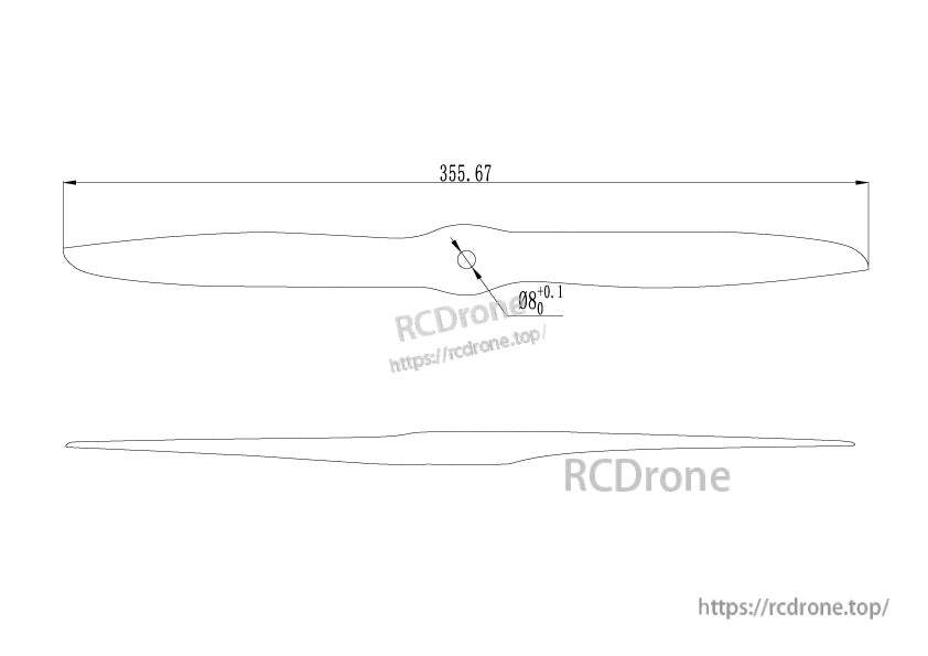 MAD 14 Inch Carbon Fiber Propeller 1pc