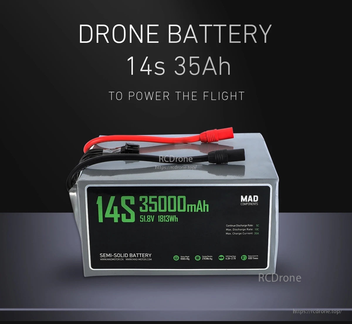 MAD 14S 35Ah Drone Solid State Lithium-ion Battery