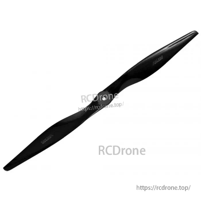 MAD 15 Inch Carbon Fiber Propeller, MAD 15-inch carbon fiber two-blade propeller in black, single prop with slim tapered blades