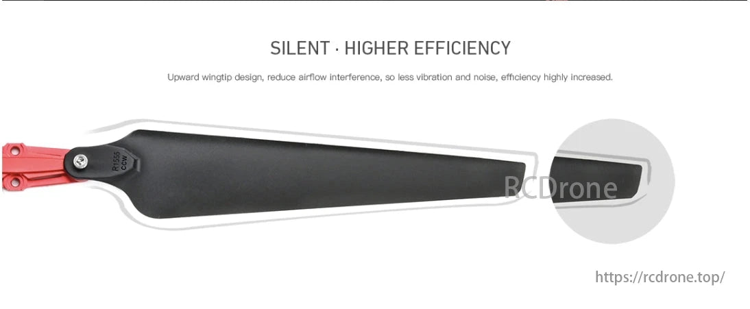 MAD HAVOC Propeller, Silent and higher efficiency propeller with upward wingtip design for reduced vibration and noise.