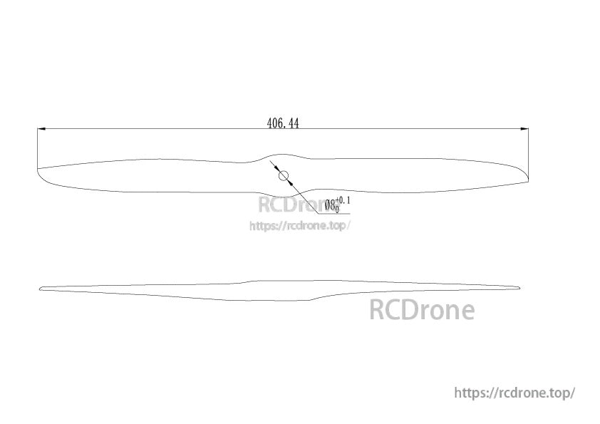 MAD 16 Inch Carbon Fiber Propeller 1pc
