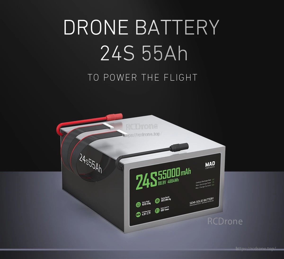 MAD 24S 55Ah Drone Solid State Lithium-ion Battery