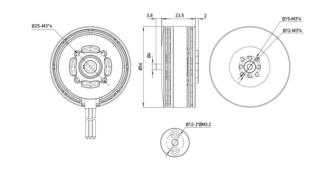 MAD 5008 IPE V3 Drone Motor - 12S 170KV 6S 240KV 300KV 340KV 400KV Brushless Motor for Long-Range Inspection Mapping Drone