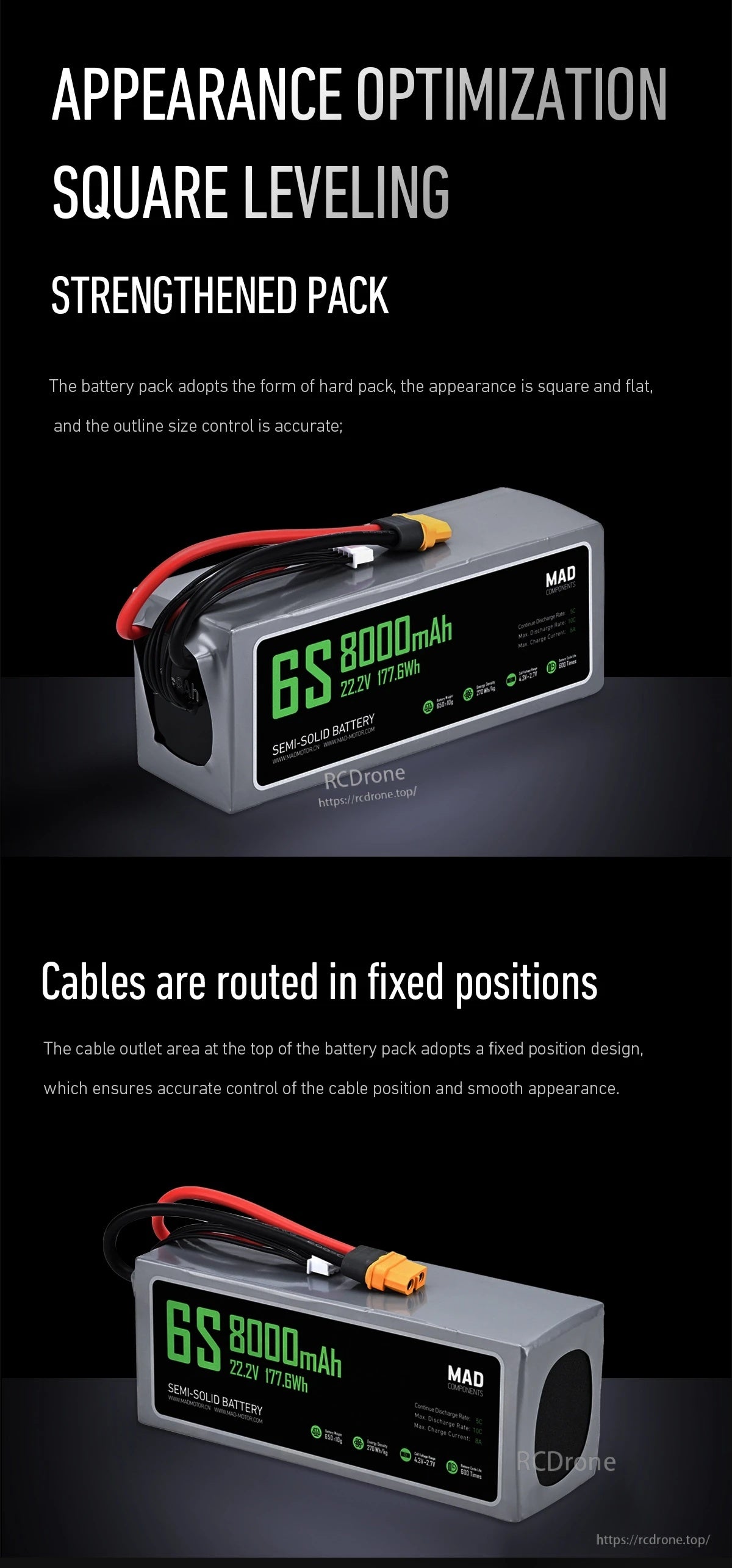 MAD 6S 8Ah Drone Solid State Lithium-ion Battery