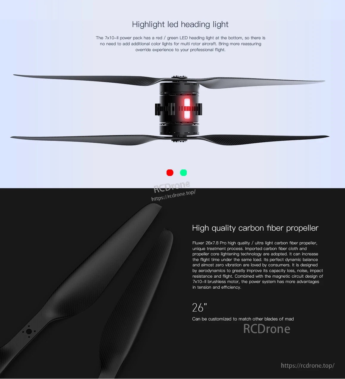 MAD 7x10-II Coaxial Drone Arm Set 135KV