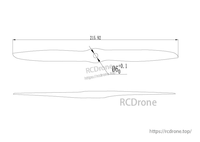 MAD 8.5x6.5/8.5x6 Carbon Fiber Propeller 1pc