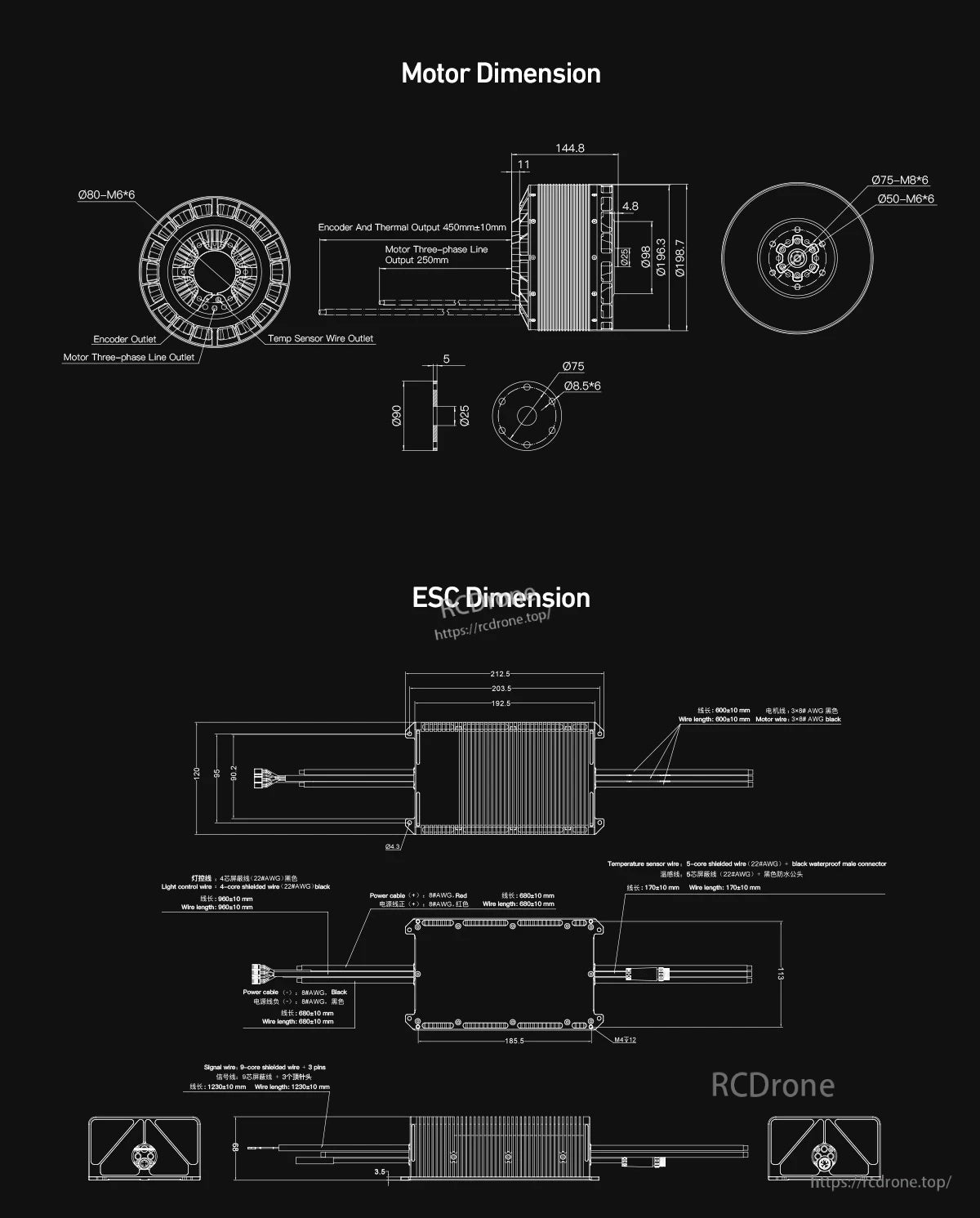 MAD AM110 Heavy-Lift Drone Power System Kit