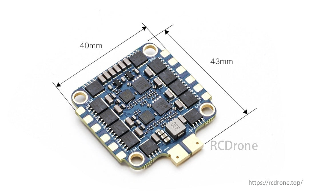 MAD AM32 3-8S 80A 4-in-1 Drone ESC, STM32L431/432 Cortex-M4 processor for high-speed data processing and precise motor control.