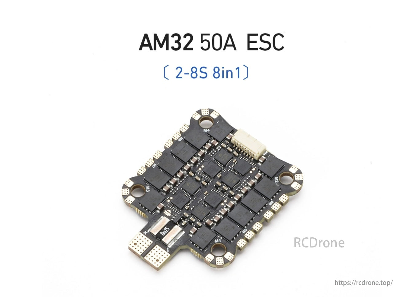 MAD AM32 50A 2-8S 8-in-1 Drone ESC, Supports various drive signal protocols including DShot150-1200, MultiShot, OneShot, and PWM.