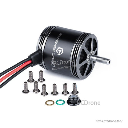 MAD BANSHEE CM3120 V1.0 FPV Drone Motor, MAD BANSHEE CM3120 V1.0 FPV drone brushless motor with threaded shaft, wires, and mounting screw kit