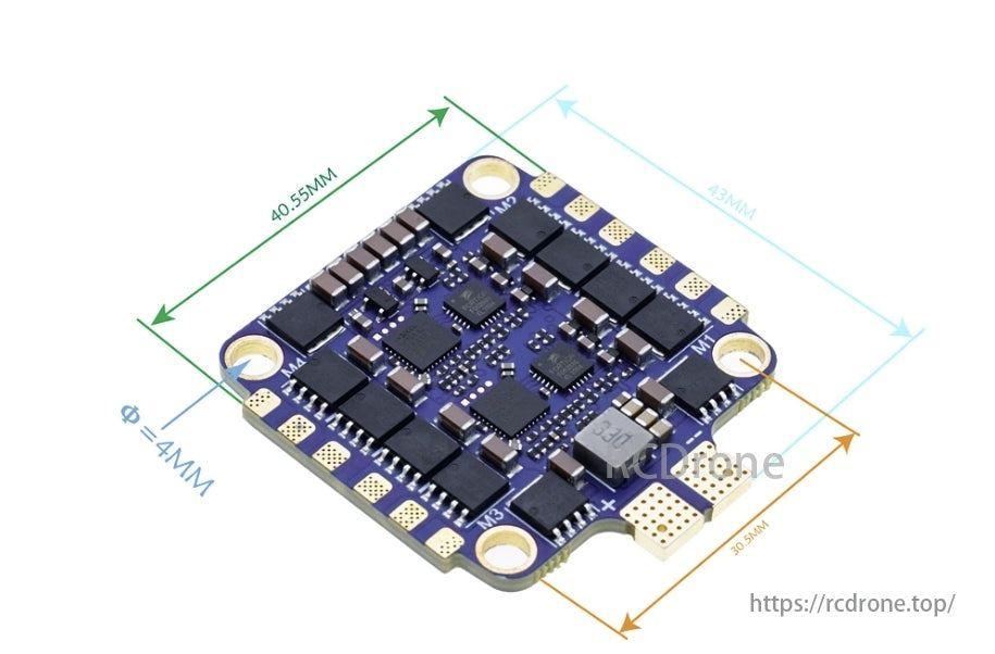 MAD BLHeli-32 70A 4IN1 12S Drone ESC, Supports high-power handling with 3-8S 80A or 3-12S 70A for stable and efficient power delivery.