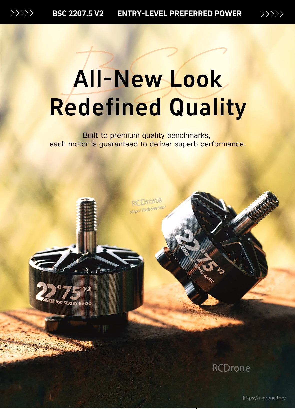 MAD BSC 2207.5 V2.0 FPV Drone Motor (one solid construction)