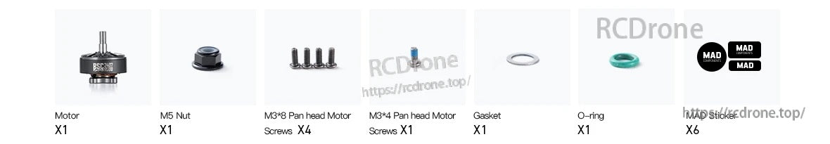 MAD BSC 2407 FPV drone motor