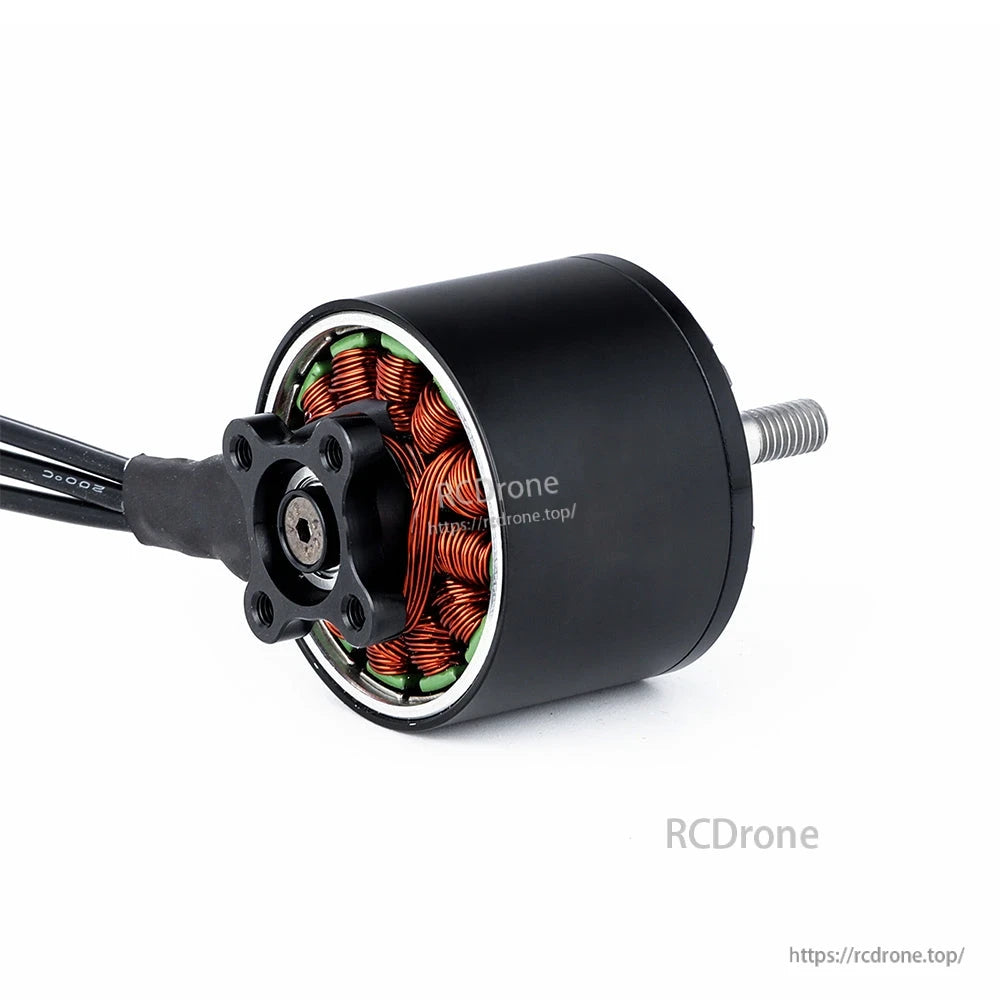 MAD BSC 3120 FPV Drone Motor, MAD BSC3120 brushless FPV drone motor with black can, exposed copper windings and rear shaft