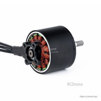 MAD BSC 3120 FPV Drone Motor, MAD BSC3120 brushless FPV drone motor with black can, exposed copper windings and rear shaft