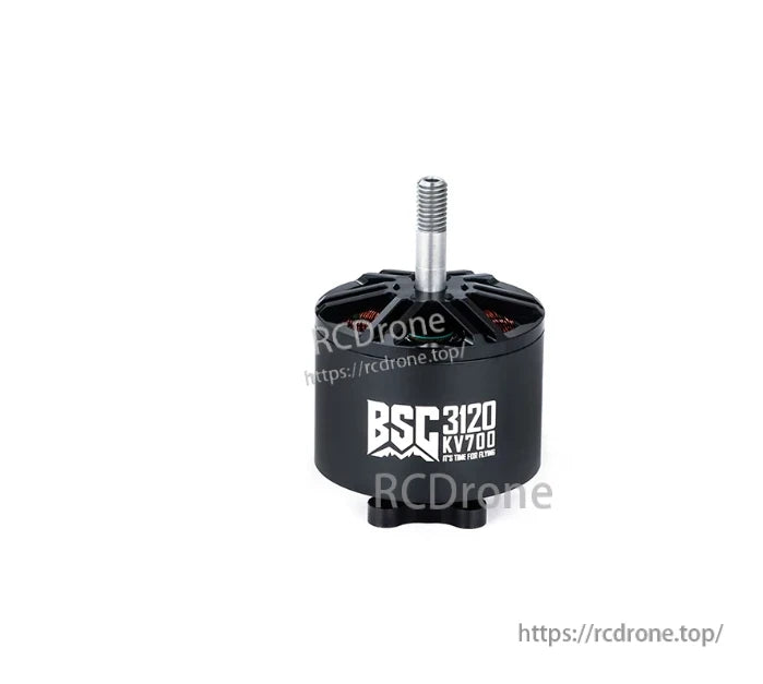 MAD BSC 3120 FPV Drone Motor, MAD BSC3120 brushless FPV drone motor with threaded shaft, black housing, labeled KV700
