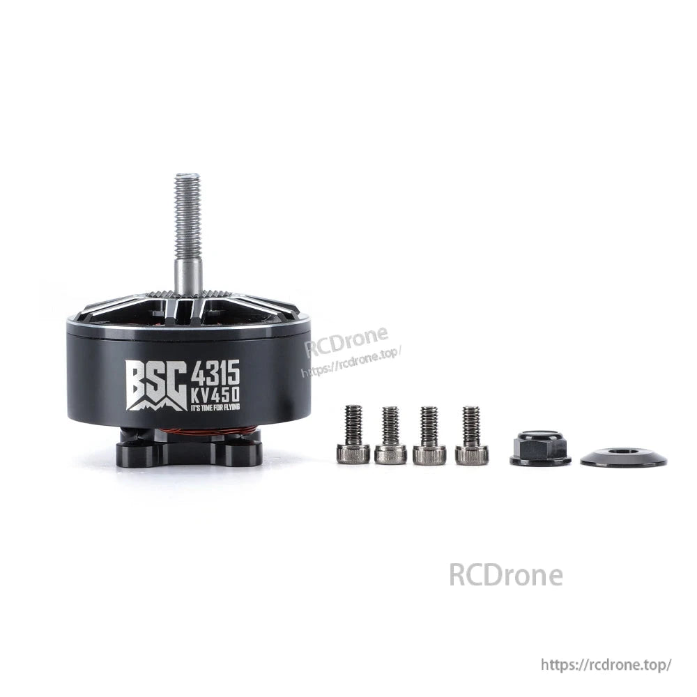 MAD BSC 4315 V1.0 450KV FPV drone motor with long shaft and mounting screws and hardware