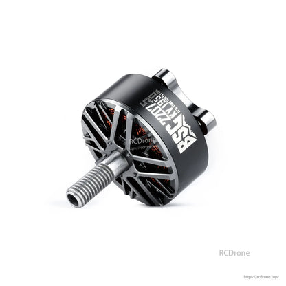 MAD BSC2207.5 V1.0 FPV Drone Motor, MAD BSC2207.5 V1.0 FPV drone brushless motor with black housing, exposed windings, and threaded shaft