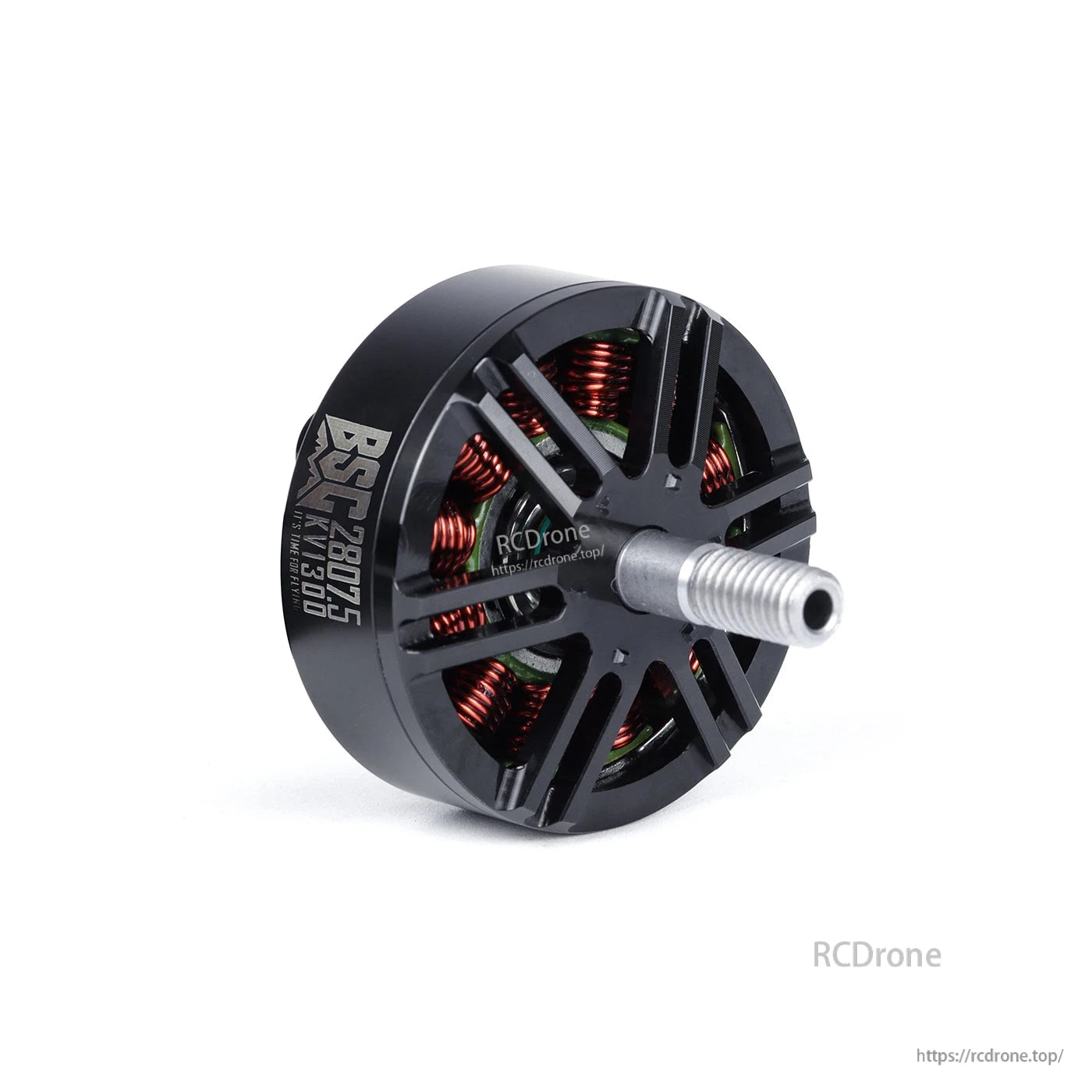 MAD BSC2807.5 V1.0 FPV Drone Motor, MAD BSC2807.5 V1.0 FPV drone brushless motor with black housing, visible copper windings, and threaded shaft