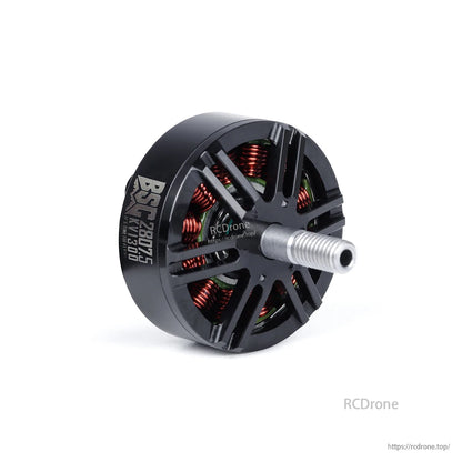 MAD BSC2807.5 V1.0 FPV Drone Motor, MAD BSC2807.5 V1.0 FPV drone brushless motor with black housing, visible copper windings, and threaded shaft