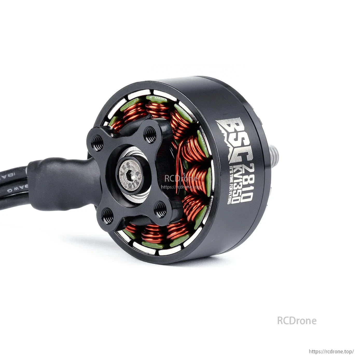 MAD BSC2810 V1.0 FPV Drone Motor, MAD BSC2810 2810 brushless FPV drone motor with copper windings, 1100KV label, and mounting base
