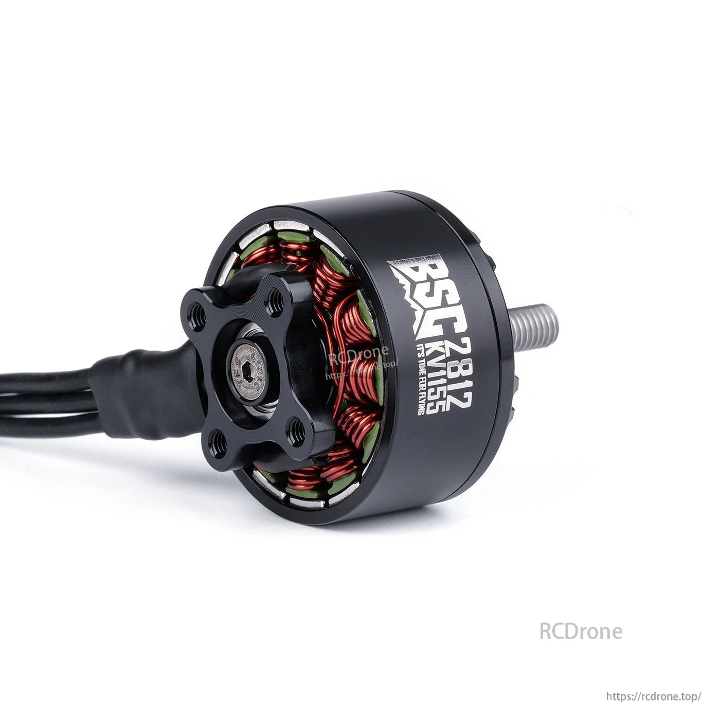 MAD BSC2812 V1.0 FPV Drone Motor, MAD BSC2812 V1.0 FPV drone brushless motor with black housing, copper windings, and threaded shaft