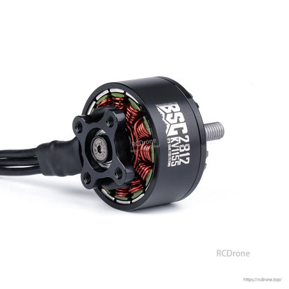 MAD BSC2812 V1.0 FPV Drone Motor, MAD BSC2812 V1.0 FPV drone brushless motor with black housing, copper windings, and threaded shaft