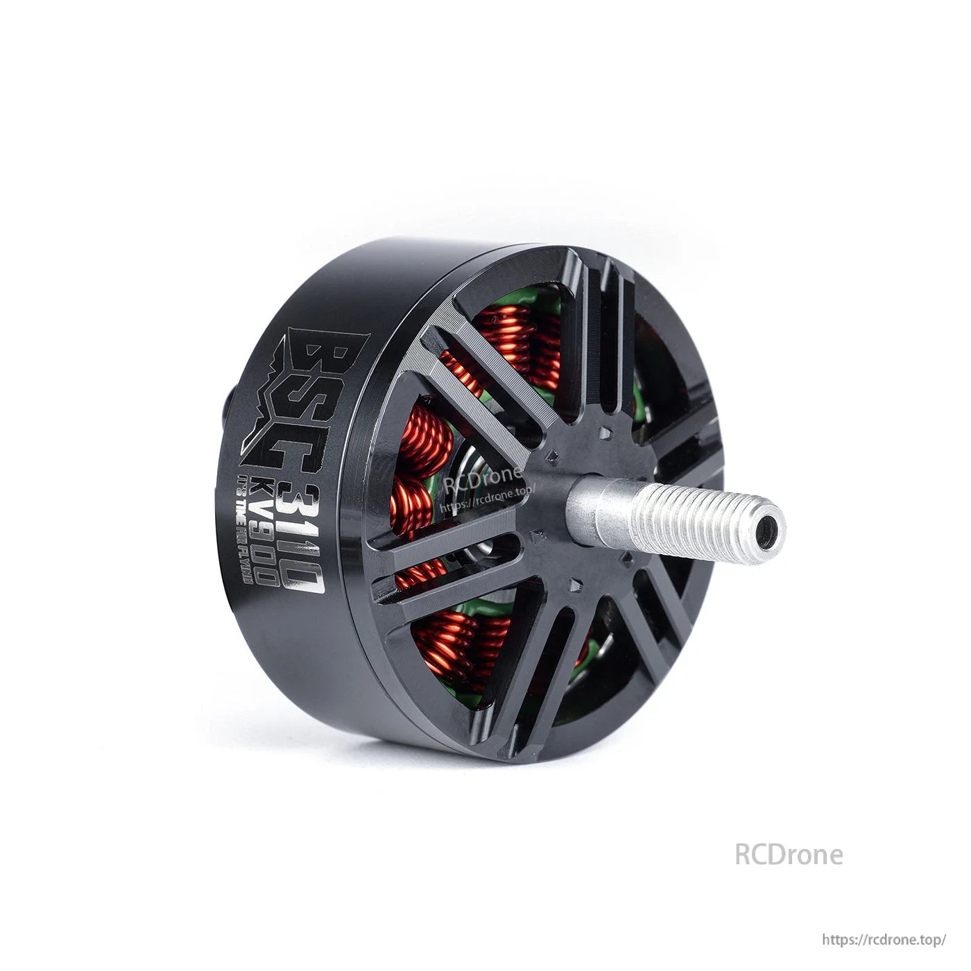 MAD BSC3110 V1.0 900KV FPV Drone Motor, MAD BSC3110 V1.0 900KV FPV drone brushless motor with vented black bell and threaded shaft