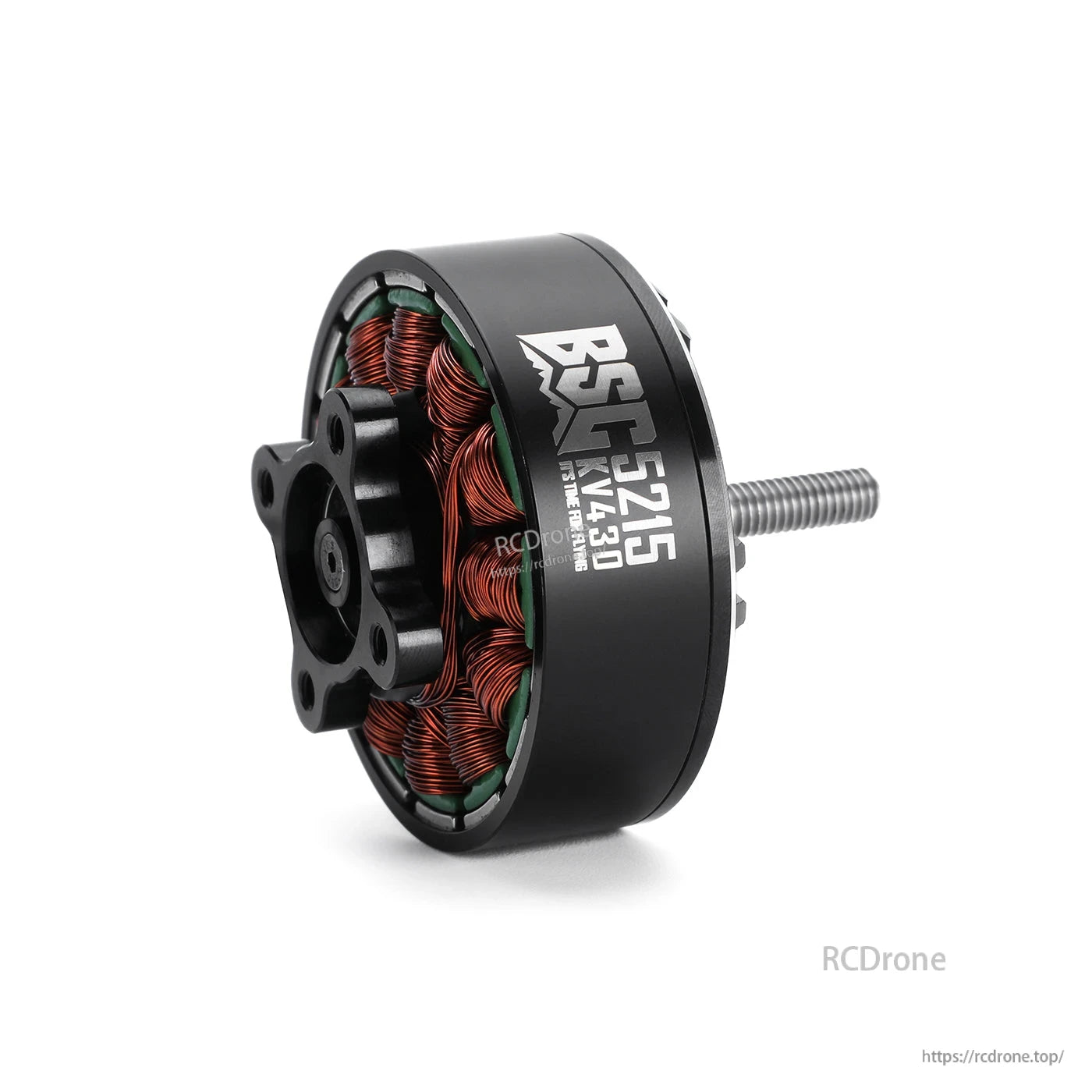 MAD BSC5215 430KV FPV Drone Brushless Motor, MAD BSC5215 430KV brushless FPV drone motor with exposed copper windings and threaded shaft