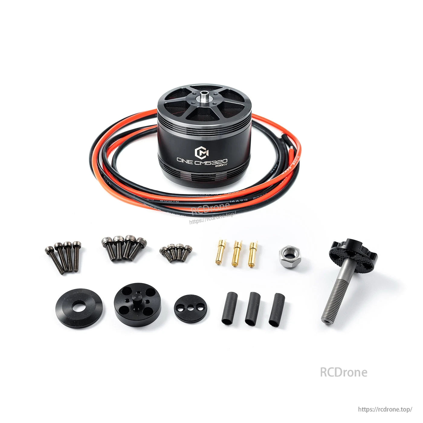 MAD CINE CM5320 V1.0 Cine FPV Motor, MAD CINE CM5320 V1.0 cine FPV brushless motor with long wires and included mounting hardware set