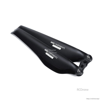 MAD Components FLUXER Pro carbon fiber folding propeller blades with mounting hub for multirotor drone