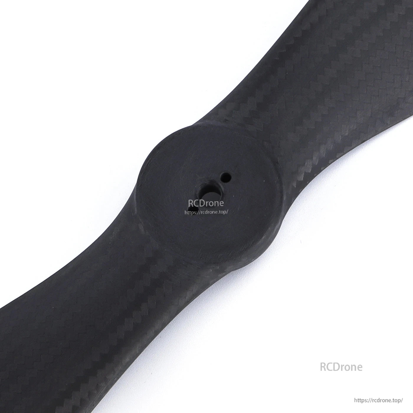 MAD FLUXER 22.1x8.8 VTOL Carbon Fiber Propeller, Close-up of MAD FLUXER 22.1x8.8 carbon fiber VTOL two-blade propeller with centered mounting hub