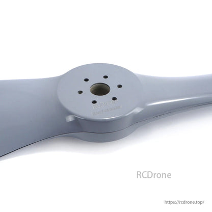 Close-up of MAD FLUXER PRO carbon fiber paramotor propeller hub with center bore and multiple mounting holes