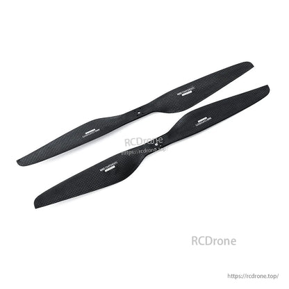 MAD FLUXER Pro matte carbon fiber propeller, 27x8.1 inch CCW, two-blade with center mounting holes