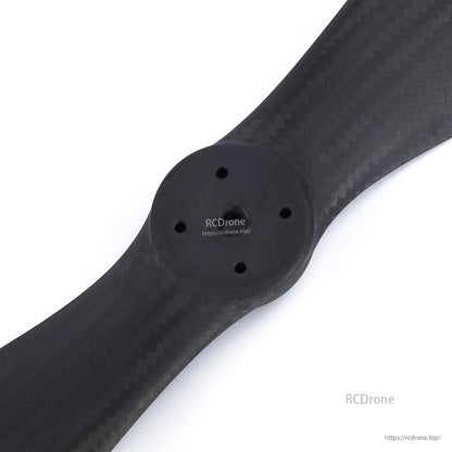 MAD FLUXER VTOL Carbon Fiber Propeller, Carbon fiber VTOL drone propeller with woven finish and multi-hole hub for mounting