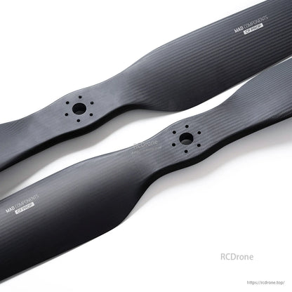 MAD Fluxer Pro 65x18 Inch Propeller, Two MAD Components carbon-fiber propellers with multi-hole hub mounting pattern for 65x18 inch setup