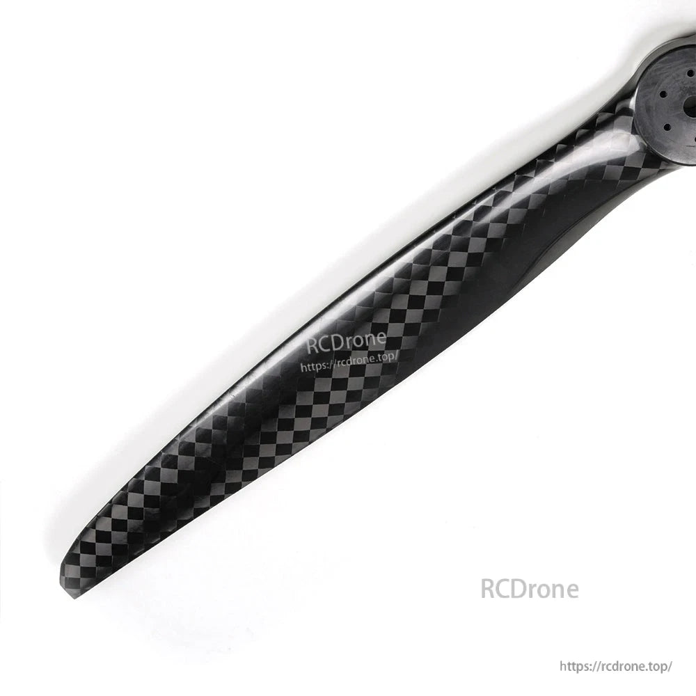 MAD Fluxer Pro 78x30IN Propeller, Carbon fiber propeller blade with checkered weave finish and mounting hub holes, MAD Fluxer Pro