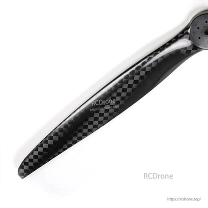 MAD Fluxer Pro 78x30IN Propeller, Carbon fiber propeller blade with checkered weave finish and mounting hub holes, MAD Fluxer Pro